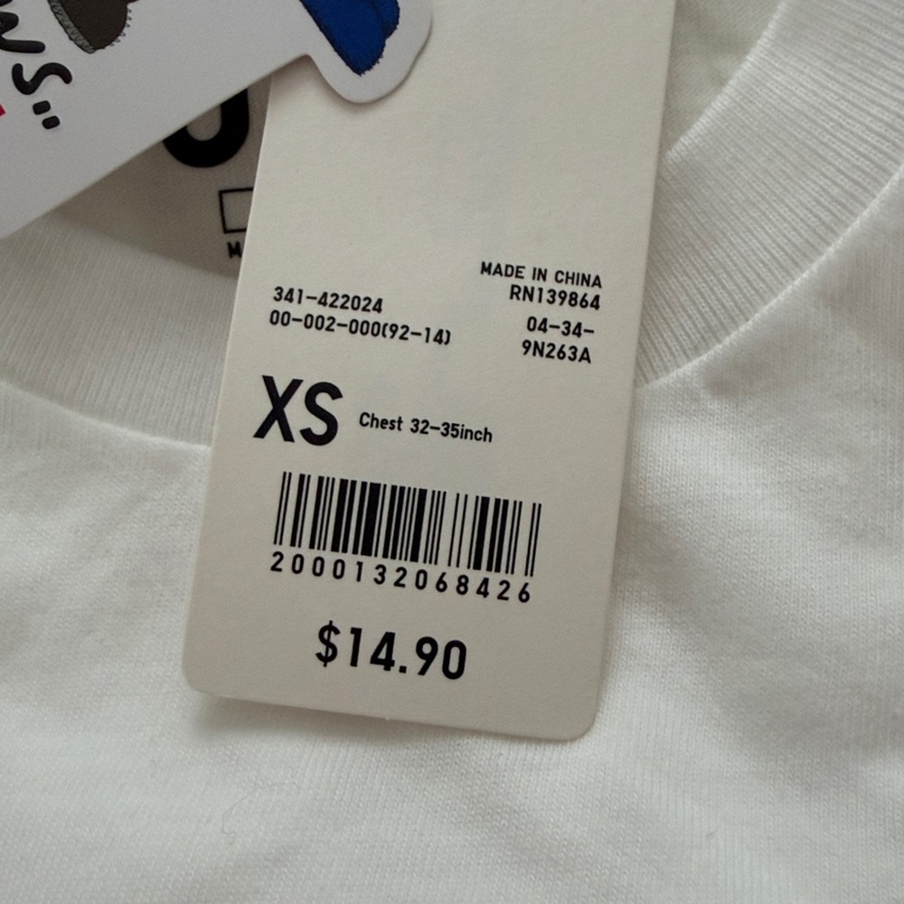 KAWS White Tee with Patterned Pocket XS - Picture 4 of 4